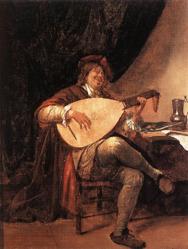 Jan Steen Self-Portrait as a Lutenist oil painting picture